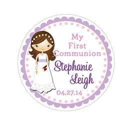 Communion Girl Personalized Sticker
