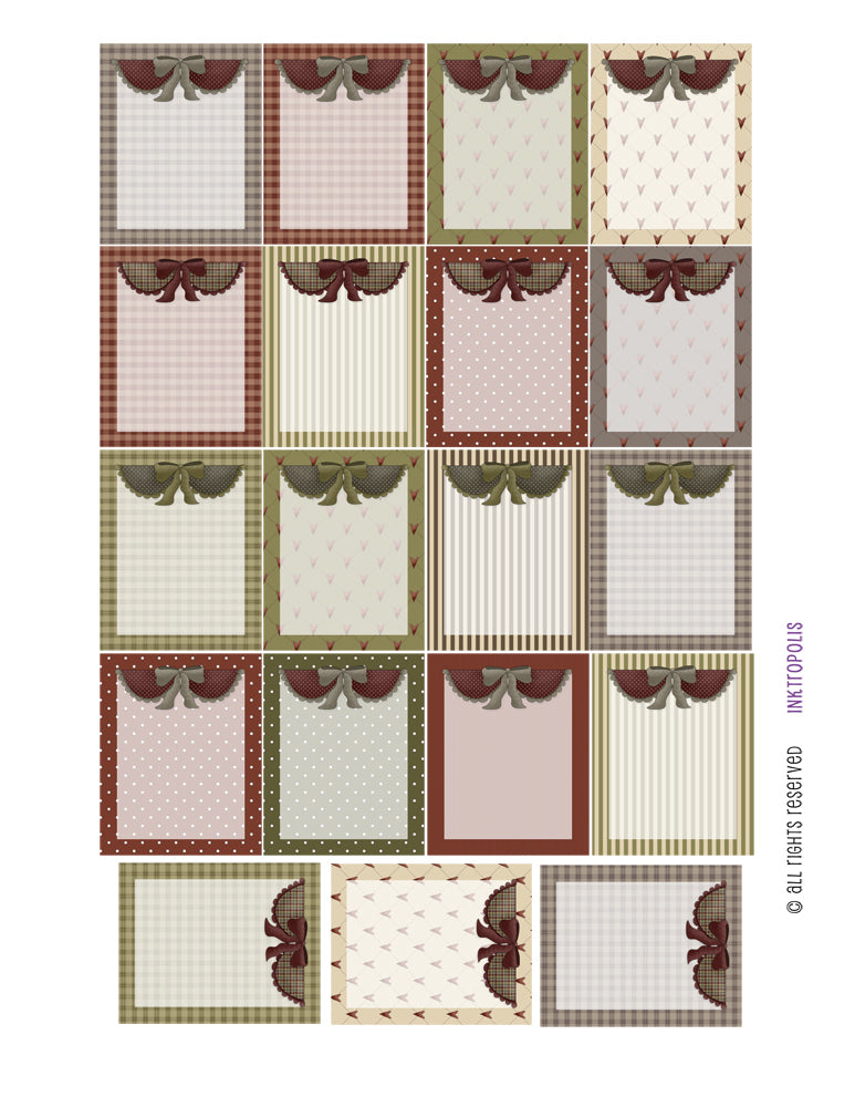 Monthly Planner Stickers Country Full Box Sampler 1 Planner Labels Fits Erin Condren Life Planner planner sticker - INKtropolis