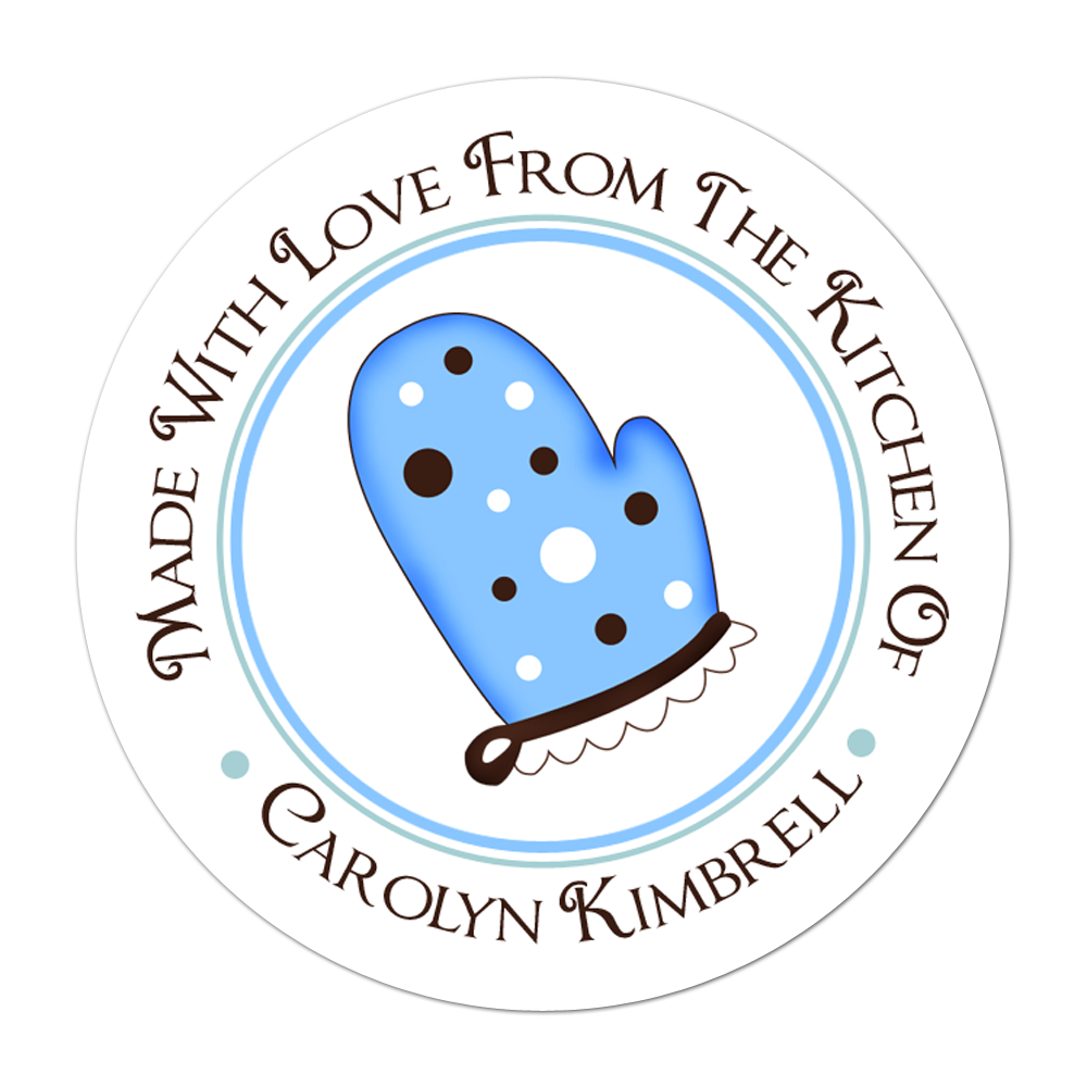 Oven Mitt Personalized Sticker Miscellaneous Stickers - INKtropolis