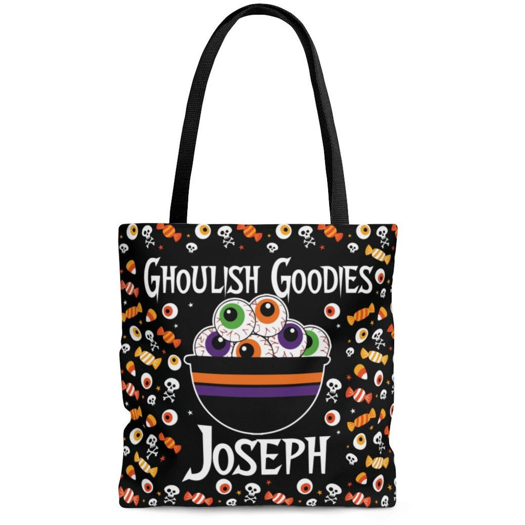 personalized bowl of eyeballs halloween trick or treat bag
