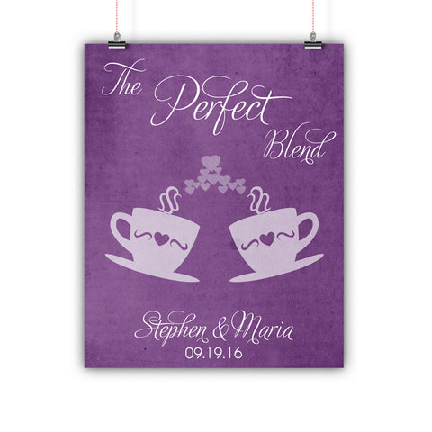 Perfect Blend Coffee Wedding Art - Wedding Gifts For Couples