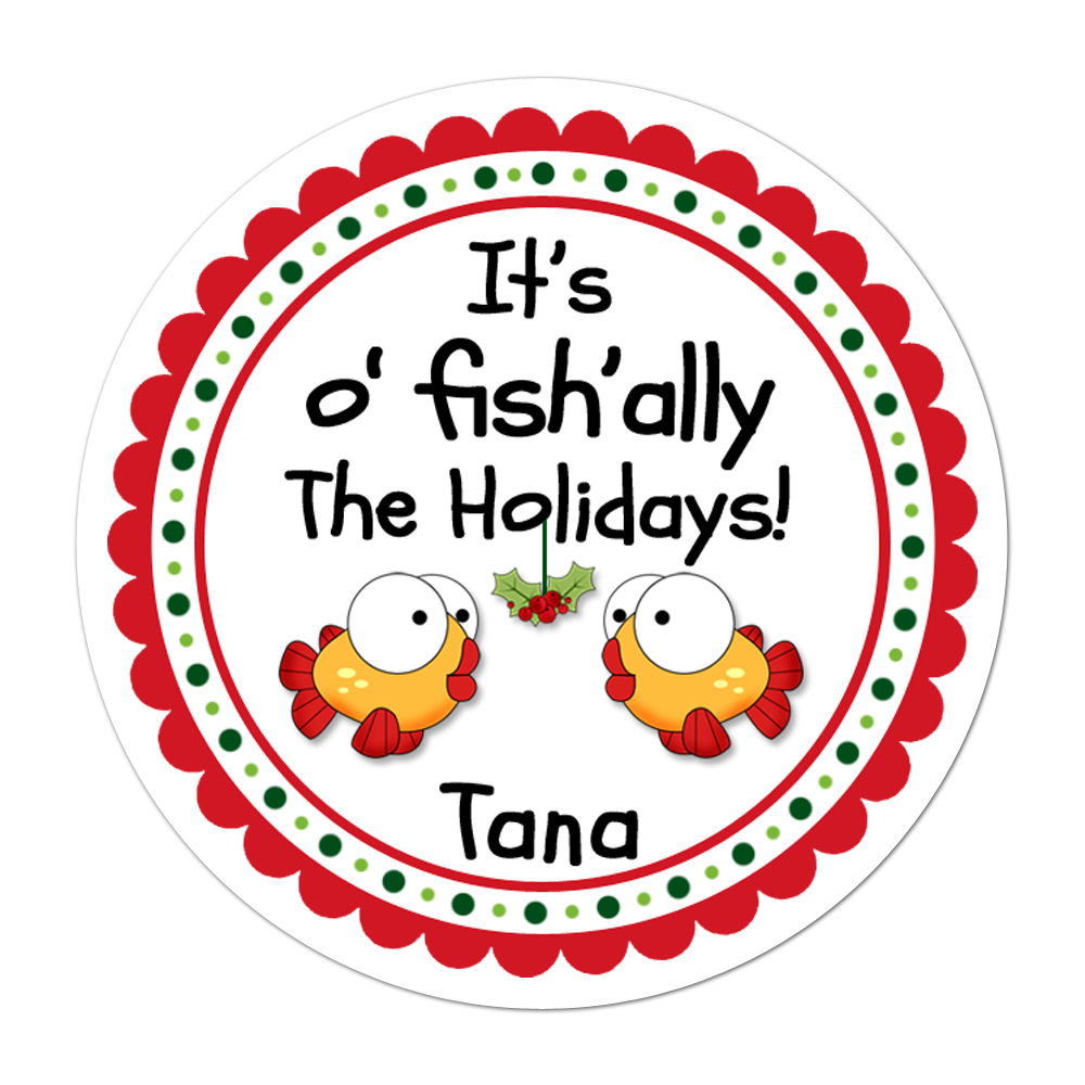 Ofishally The Holidays Personalized Sticker Christmas Stickers - INKtropolis