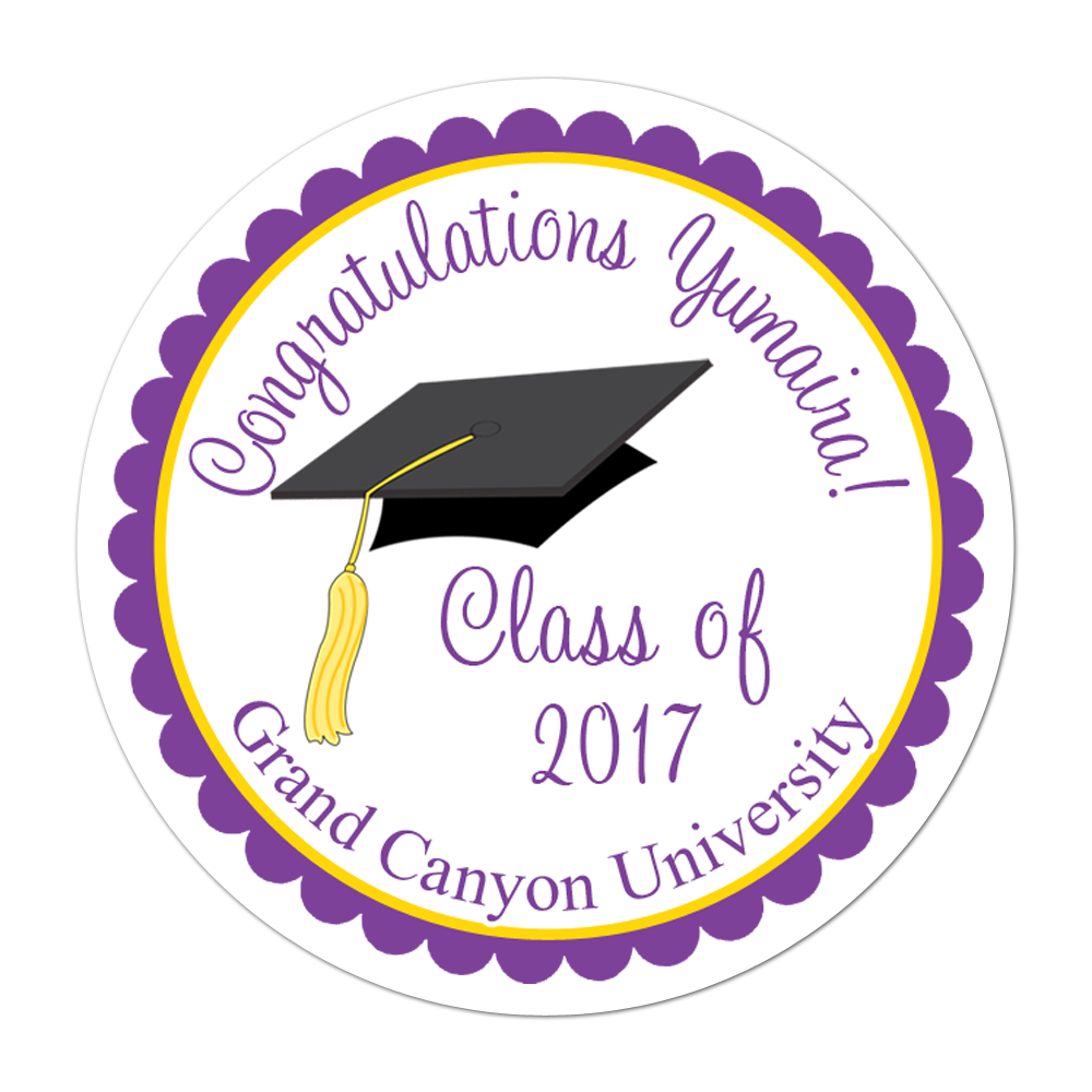 Graduation Cap Personalized Sticker Miscellaneous Stickers - INKtropolis