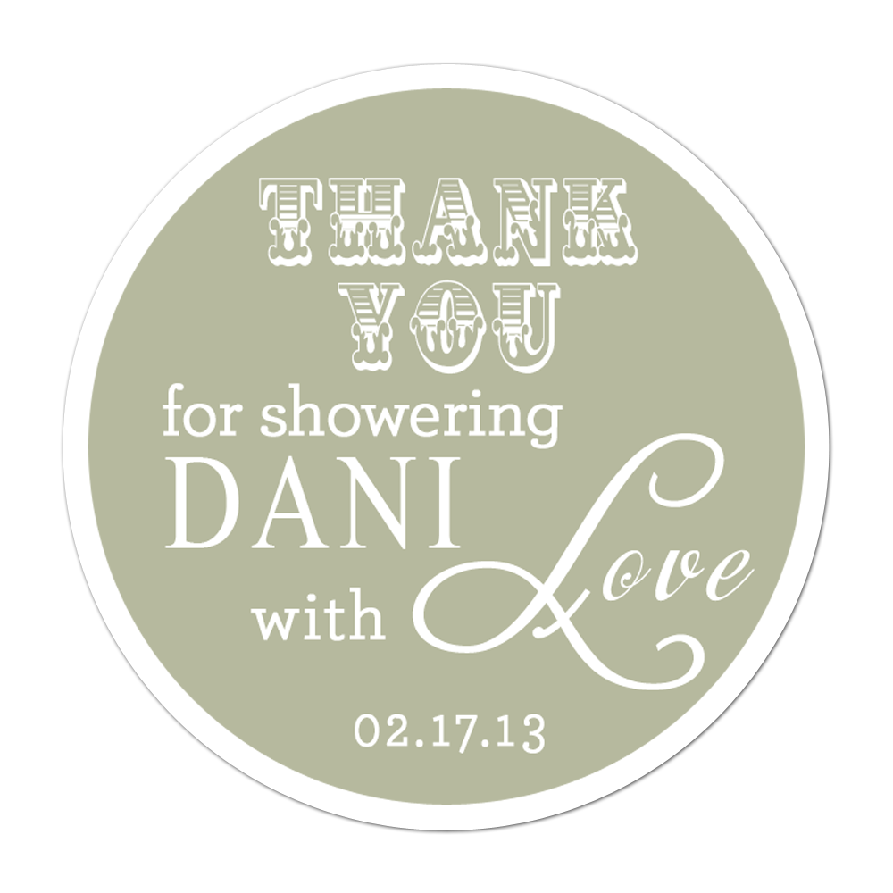 Mother To Be Love Personalized Sticker Baby Shower Stickers - INKtropolis