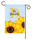 personalized sunflower garden flag