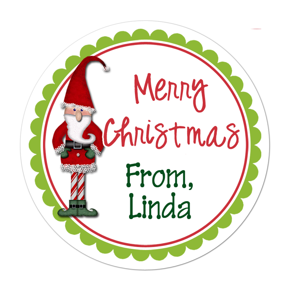 Elf Personalized Sticker Christmas Stickers - INKtropolis