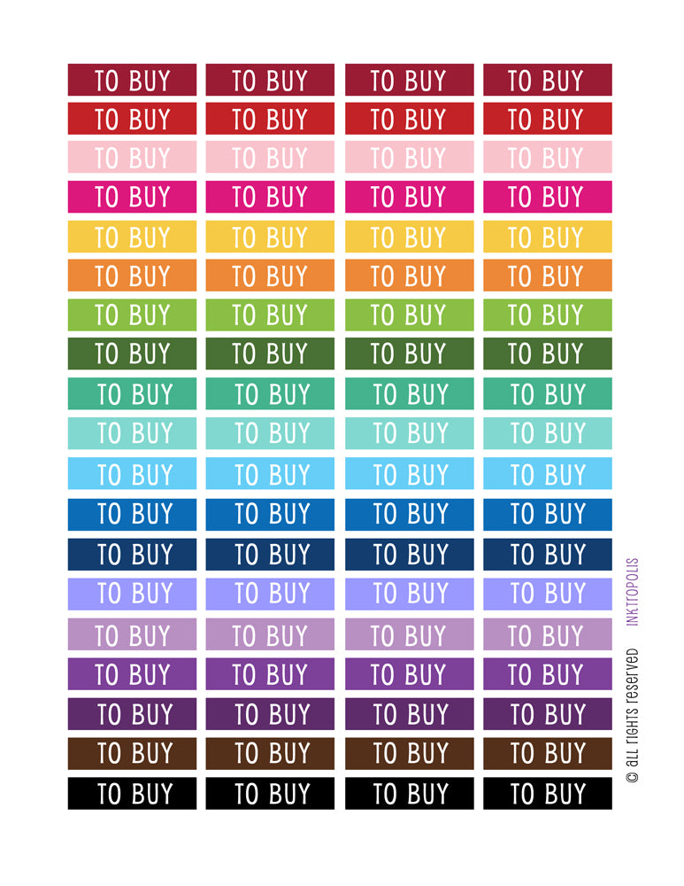 Monthly Planner Stickers Rainbow To Buy Header Stickers Planner Labels Compatible with Erin Condren Vertical Life Planner planner sticker - INKtropolis