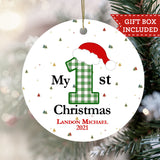 Personalized My First Christmas Ornament - Santa Number