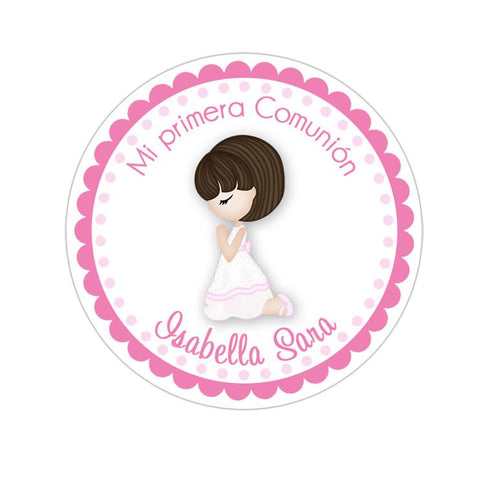 Communion Girl Personalized Sticker