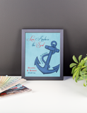 Couples Gift, Boyfriend, Girlfriend, Engagement, Wedding, Love Anchors the Soul Print, Framed or Canvas wedding art - INKtropolis