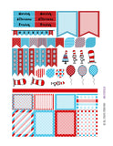Monthly Planner Stickers Cat With A Hat Sampler Stickers Planner Labels Compatible with Erin Condren Vertical Life Planner planner sticker - INKtropolis