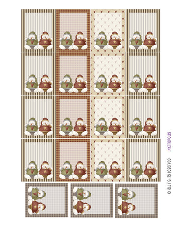 Monthly Planner Stickers Country Winter Full Box Sampler 1 Planner Labels Fits Erin Condren Life Planner