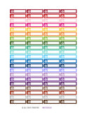 Monthly Planner Stickers Rainbow Doctor Stickers Planner Labels Compatible with Erin Condren Vertical Life Planner planner sticker - INKtropolis