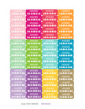 Monthly Planner Stickers Rainbow Hydrate Stickers Planner Labels Compatible with Erin Condren Vertical Life Planner planner sticker - INKtropolis