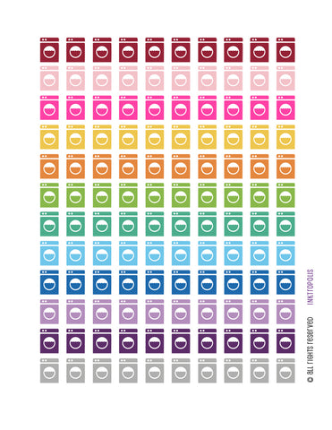 Monthly Planner Stickers Laundry Stickers Planner Labels Compatible with Erin Condren Vertical Life Planner