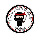 Ninja Personalized Sticker Birthday Stickers - INKtropolis