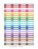 Monthly Planner Stickers Rainbow Pushpin Stickers Planner Labels Erin Condren Vertical Life Planner planner sticker - INKtropolis