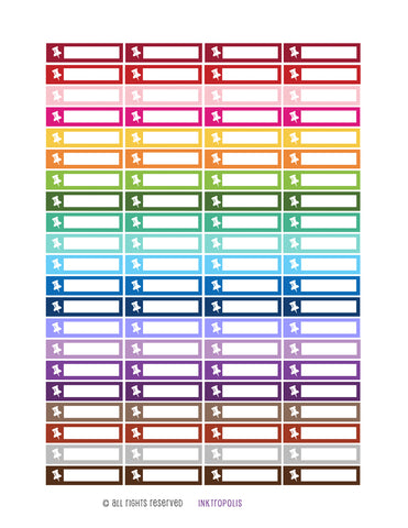 Monthly Planner Stickers Rainbow Pushpin Stickers Planner Labels Erin Condren Vertical Life Planner