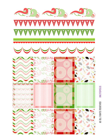 Monthly Planner Stickers Spanish Fiesta Sampler 2 Labels Compatible with Erin Condren Vertical Life Planner