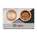 Personalized Pet Food Placemat - Abstract