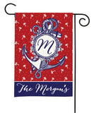 personalized nautical anchor summer flag