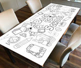 Back To School Coloring Banner, Poster, Paper Table Cover