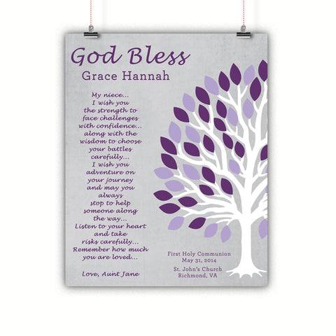 Baptism Gift, Christening, Communion Wall Art