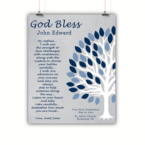 Baptism Gift, Christening, Communion Wall Art