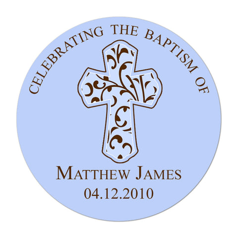 Chevron Baptism Religious Stickers