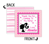 Personalized Doll Birthday Favor Tags
