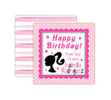 Personalized Doll Birthday Gift Tags