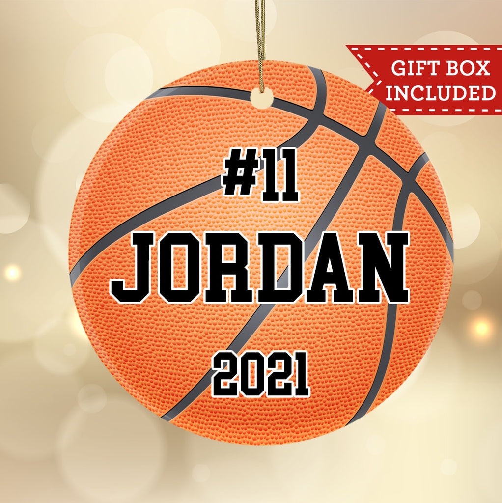 Personalized Basketball Christmas Ornament