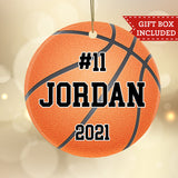 Personalized Basketball Christmas Ornament