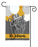 personalized its a special day garden flag