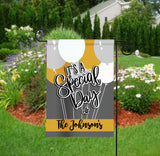 Personalized Special Day Garden Flag - Party Flag - Birthday Sign