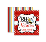 Personalized Bee My Valentine Valentine's Day Tags, Valentine Cards