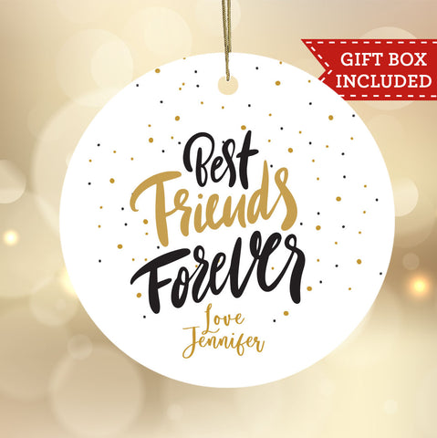 Personalized Best Friends Christmas Ornament