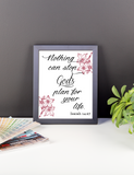 Bible Artwork Nothing Can Stop Gods Plan For Your Life Isaiah 14:27 Poster, Print, Framed or Canvas other art - INKtropolis