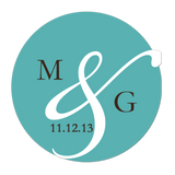 Modern Big Ampersand Personalized Sticker Wedding Stickers - INKtropolis