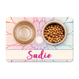 Personalized Pet Food Placemat - Boho