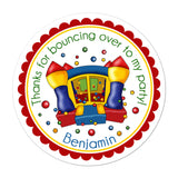 Bounce House Personalized Sticker Birthday Stickers - INKtropolis