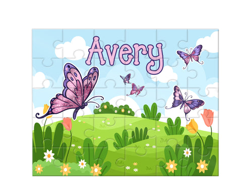 Personalized Butterfly Jigsaw Puzzle