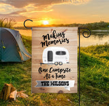 Personalized Camping Flag - Retro Camper
