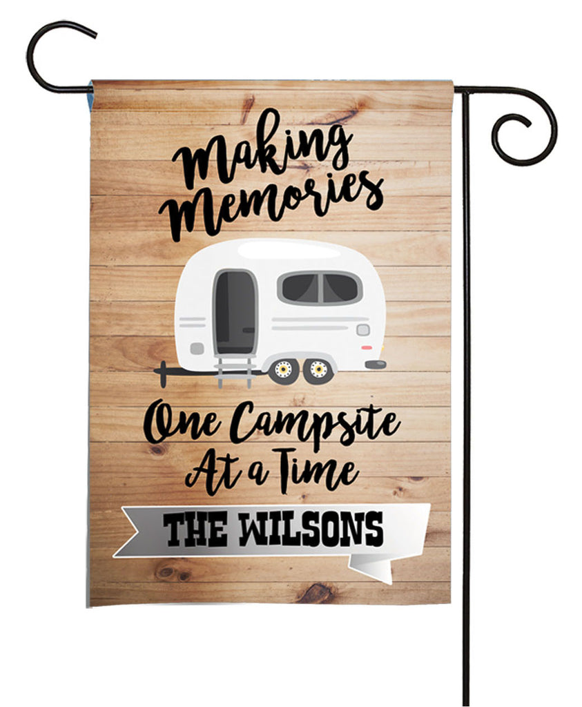 Personalized Camping Flag - Retro Camper