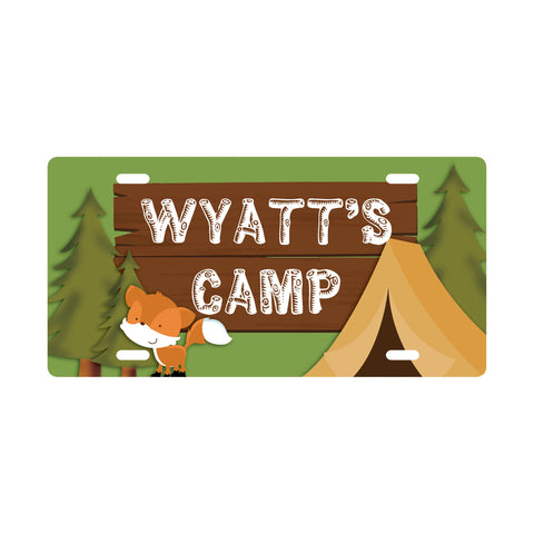 Personalized Camping Kids Door Sign