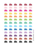 Monthly Planner Stickers Rainbow Car Stickers Planner Labels Compatible with Erin Condren Life Planner - 78 Stickers planner sticker - INKtropolis