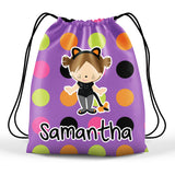 personalized halloween cat costume trick or treat bag