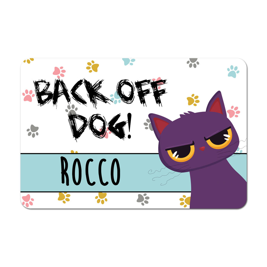 Personalized Pet Food Placemat - Funny Cat