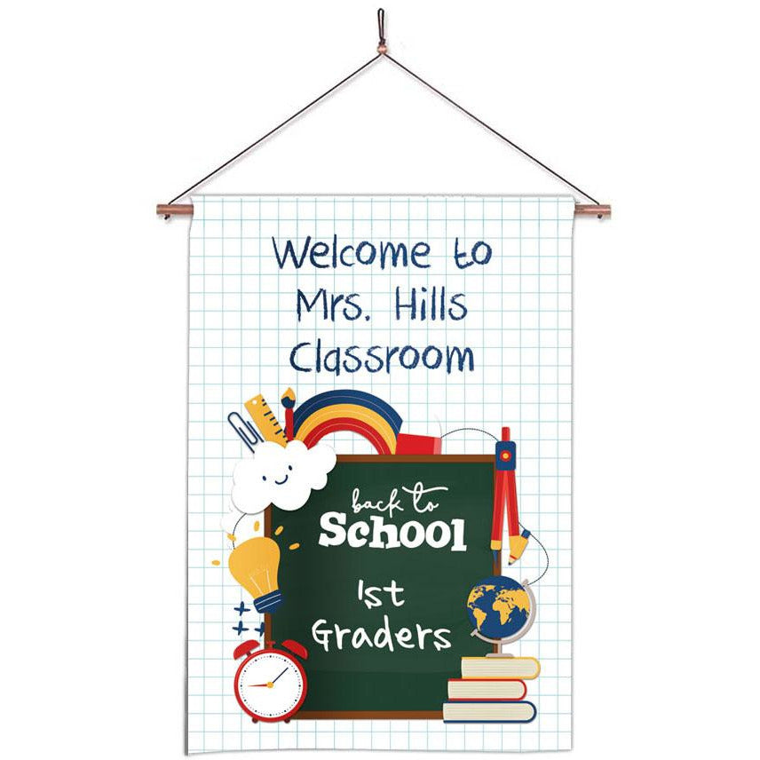 personalized classroom decoration teacher flag