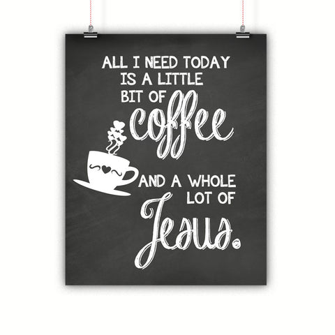 Coffee and Jesus Kitchen Wall Art